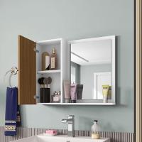 Espelheira Gênova Bechara 2075573 Banheiro Branco-ripado - Ofertamo - 2