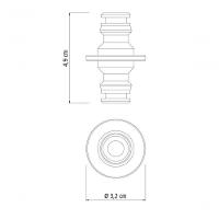 Conector De 2 Engates Rápidos Tramontina Para Mangueiras 1/2 5/8 3/4 - 2