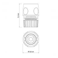 Engate Rápido Com Aquastop Tramontina Em Plástico Para Mangueira 1/2 - 5