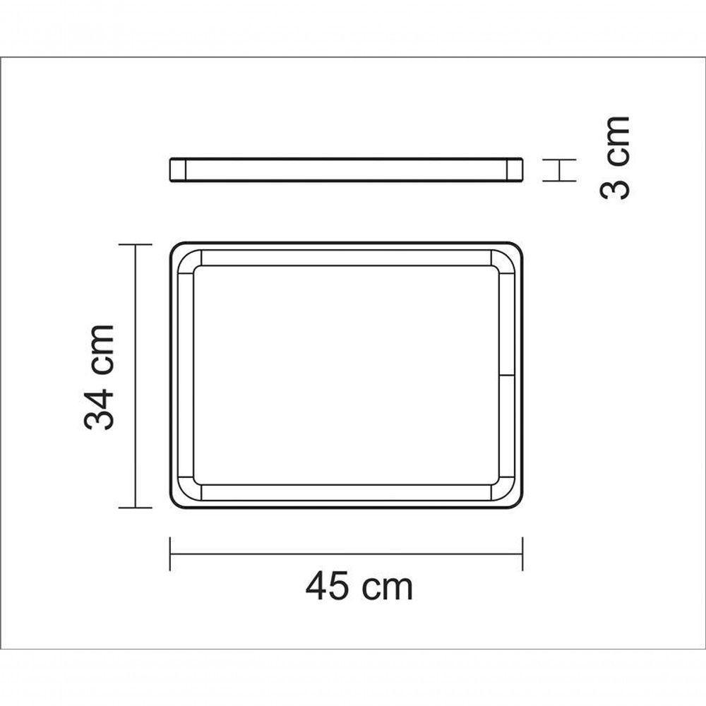 Tábua Tramontina Para Churrasco Retangular Em Madeira Muiracatiara Com Acabamento Em óleo 45x34cm - 3