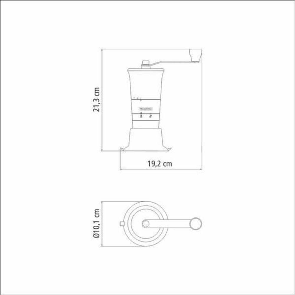 Moedor Para Café Tramontina Realce Em Inox Com Copo De Acrílico - 5