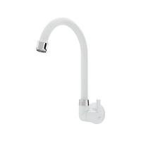 Torneira Cozinha Parede Bica Alta Confort Branco - Blukit - 1