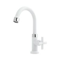 Torneira Lavatório Bica Alta Lume Branco - Blukit - 1