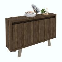 Balcão Escritório Com 3 Portas Multimóveis Vcr25028 Nogal/Fendi Nogal/Fendi - 1