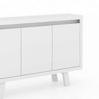 Balcão Escritório Com 3 Portas Multimóveis Cr25028 Branco - 2