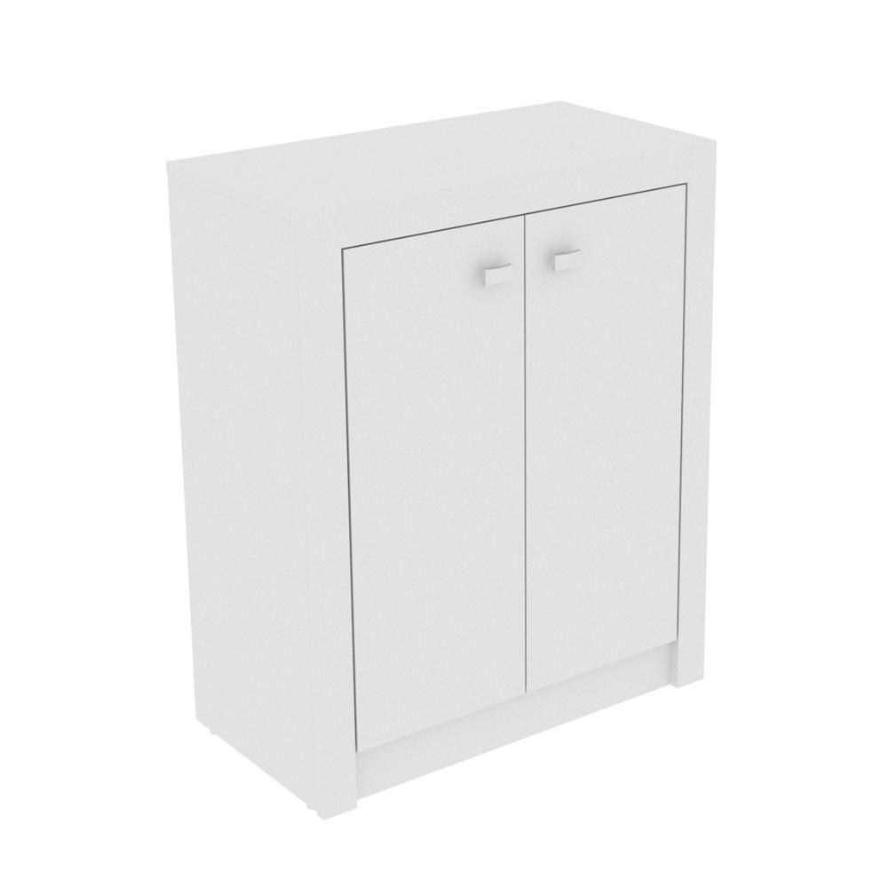 Balcão Escritório Com 2 Portas Multimóveis Vcr25013 Branco Branco - 2