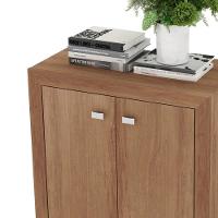 Balcão Escritório Com 2 Portas Multimóveis Cr25013 Amendoa - 3