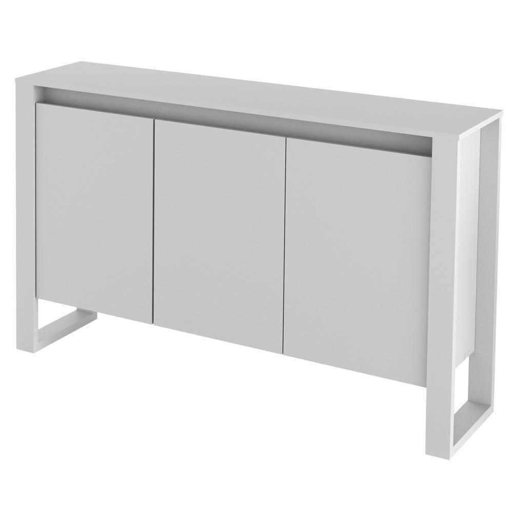 Balcão Escritório Com 3 Portas Multimóveis Cr25044 Branco - 5