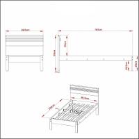 Cama De Solteiro Para Colchão 88 X 188Cm Multimóveis Vcr35014 Branco Branco