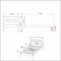 Cama De Solteiro Para Colchão 88 X 188 Cm Multimóveis Vcr35010 Amêndoa/Branco Amêndoa/Branco - 7