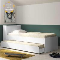 Bicama Com Colchão Incluso E Baú Embutido Multimóveis Branca - 5