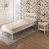 Cama De Solteiro Para Colchão 88 X 188 Cm Multimóveis Vcr35010 Branco Branco - 4