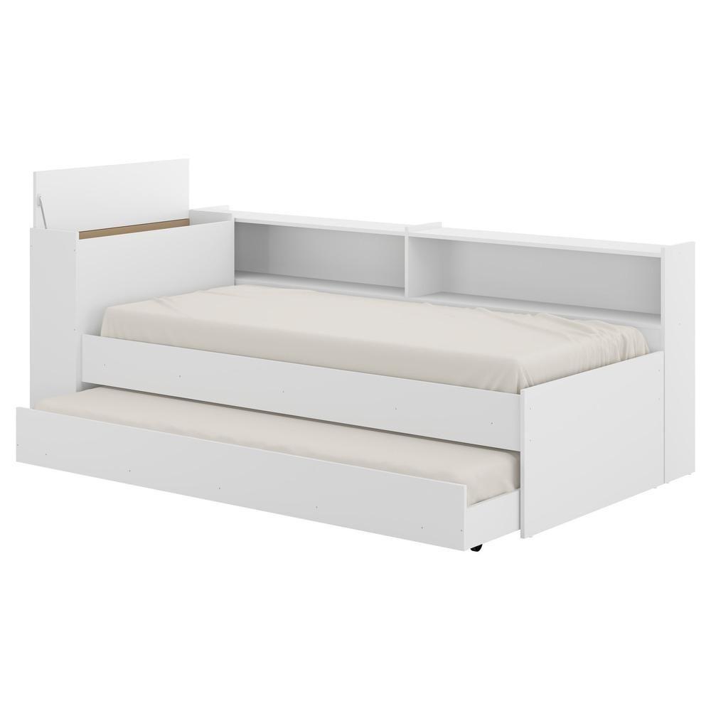 Bicama Com Baú Para Colchão 78 X 188 Cm Multimóveis Branca - 1