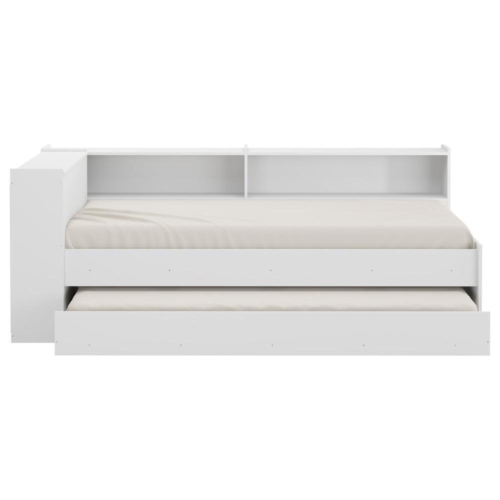 Bicama Com Baú Para Colchão 78 X 188 Cm Multimóveis Branca - 2