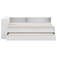 Bicama Com Baú Para Colchão 78 X 188 Cm Multimóveis Branca - 2