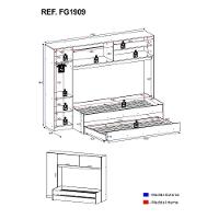 Bicama Com Guarda-roupa Para Colchão 88 X 188 Cm Multimóveis Branca - 4