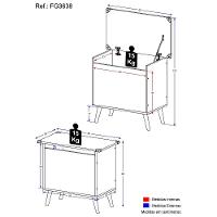 Caixa De Brinquedos Baú Organizador Retrô Multimóveis Branco/natural