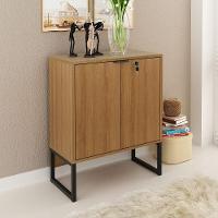 Balcão Escritório Com Chave Cr25051 Amendoa/Preto - 1