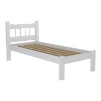 Cama Solteiro Madeira Maciça Para Colchão 78/88 X 188Cm Madri Multimóveis Vcr4141 Branco Branco - 2