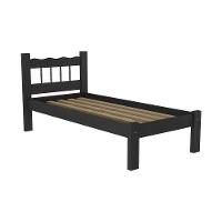 Cama Solteiro Madeira Maciça Com Colchão Incluso Madri Multimóveis Vcr4161 Preto Preto - 2