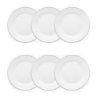 Conjunto De Pratos Sobremesa 06 Peças Isabel Oxford - 1