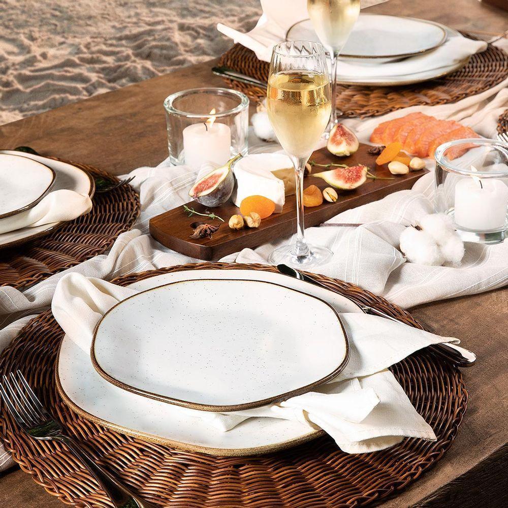 Conjunto De Pratos Fundos 06 Peças Ryo Maresia Oxford - 2