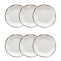 Conjunto De Pratos Fundos 06 Peças Ryo Maresia Oxford - 1