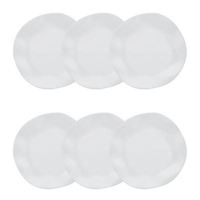 Conjunto De Pratos Fundos 06 Peças Ryo White Oxford