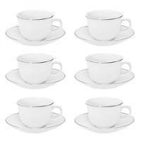 Conjunto De Xícara De Chá Com Pires 06 Peças Flamingo - 2