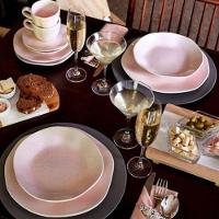 Conjunto de Xícara de Chá e Pires 06 Peças Pink Sand Oxford - 3