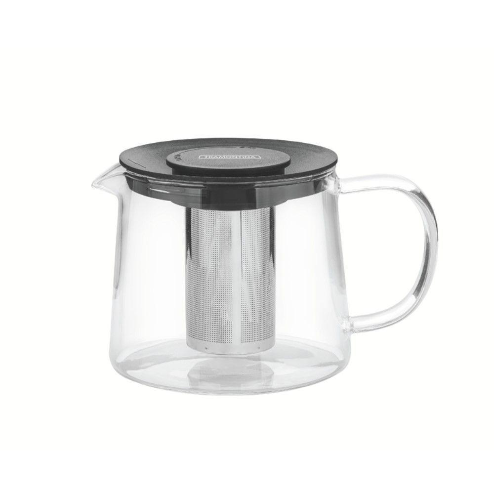 Bule Chá Em Vidro E Aço Inox Com Infusor 900 Ml 61762/090 - 1