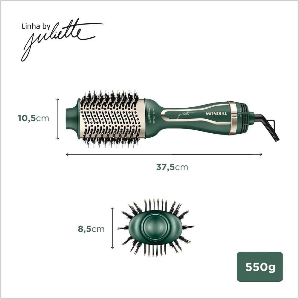 Escova Secadora Mondial By Juliette ES-JU-02 Verde Oliva 1300W Bivolt - 3