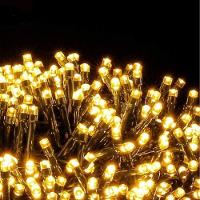 10 Metros De Led Pisca Cordão Com 100 Lampadas Formato Gota Fio Preto Branco Quente - 2