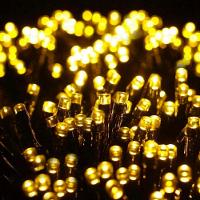 10 Metros De Led Pisca Cordão Com 100 Lampadas Formato Gota Fio Preto Branco Quente - 3