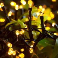 10 Metros De Led Pisca Cordão Com 100 Lampadas Formato Gota Fio Preto Branco Quente