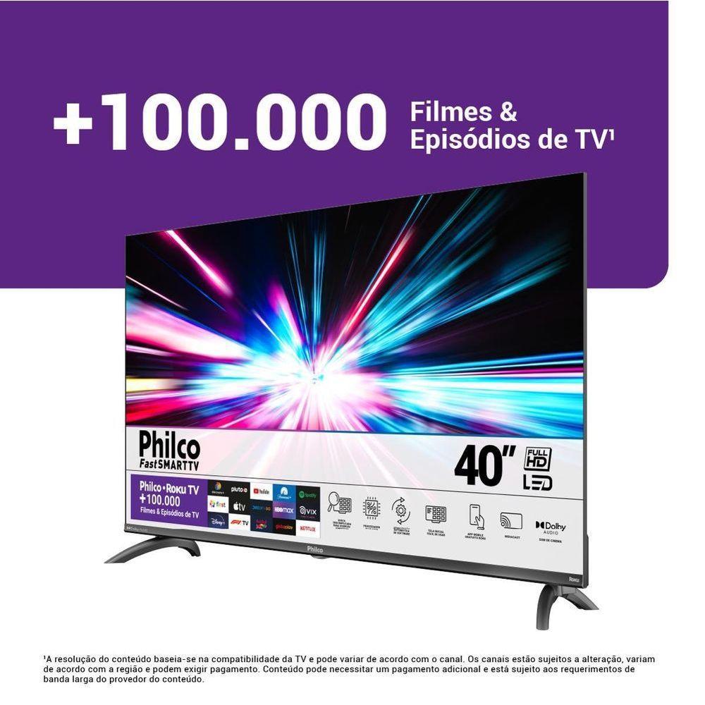 Smart TV 40” Philco LED Roku TV Dolby Audio PTV40M9GR2CGB - 6