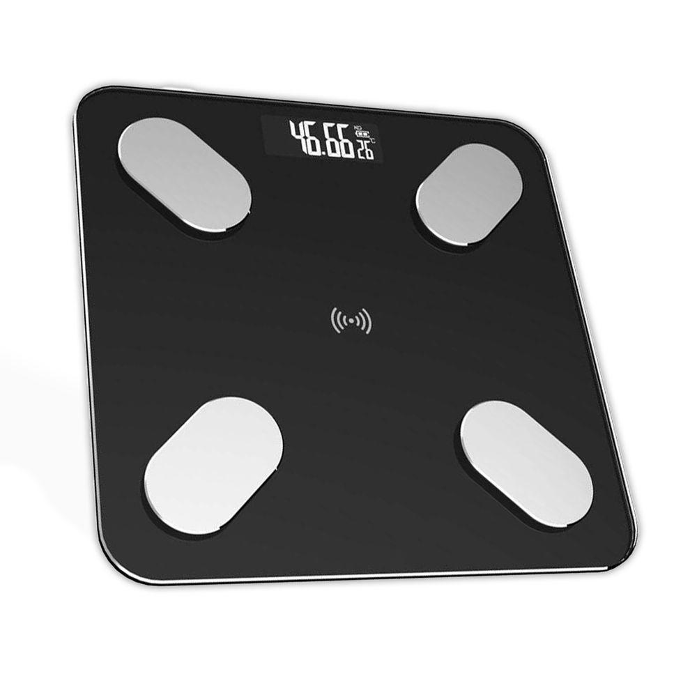 Balança Digital Bioimpedância Bluetooth Aplicativo Medição Até 150kg Preto - 1