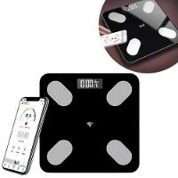 Balança Digital Bioimpedância Bluetooth Aplicativo Medição Até 150kg Preto - 2