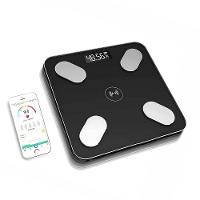 Balança Digital Bioimpedância Bluetooth Aplicativo Medição Até 150kg Preto