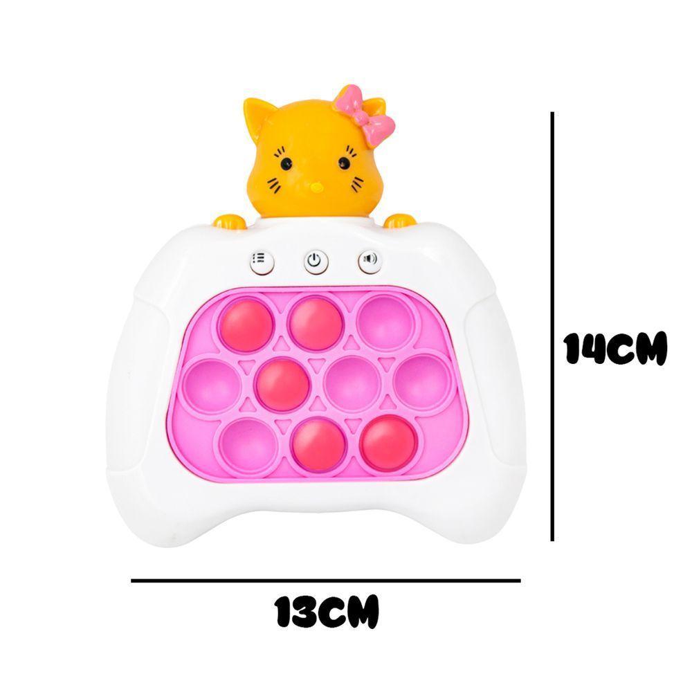 Brinquedo Pop It Eletrônico Mini Gamer Anti Stress Com Som Educativo Modelo Gatinho - 4