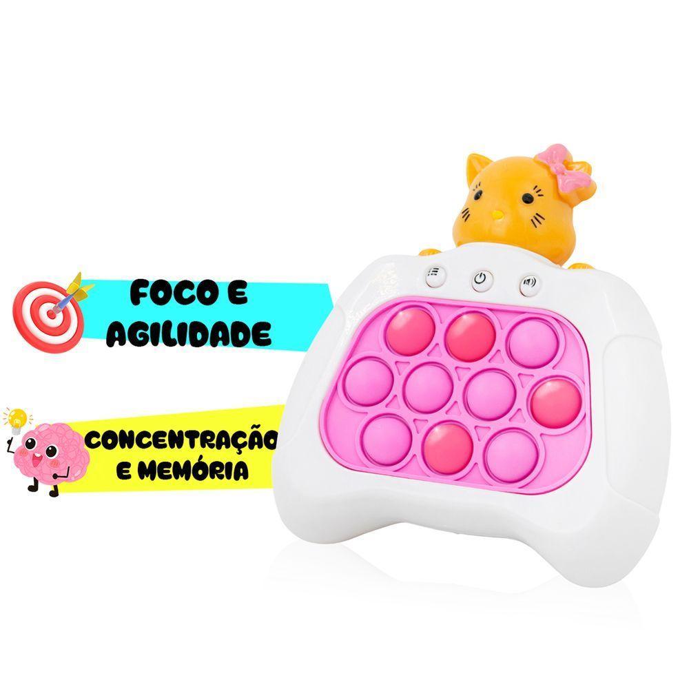 Brinquedo Pop It Eletrônico Mini Gamer Anti Stress Com Som Educativo Modelo Gatinho - 5