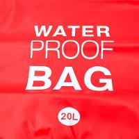 Bolsa Mochila Impermeavel Saco Estanque 20 Litros Camping Bag Vermelho - 5