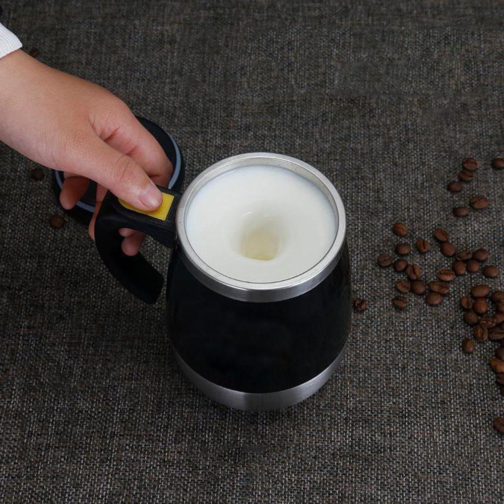 Caneca Termica Mixer Misturadora 350ml Aço Inox A Pilha Preto - 4