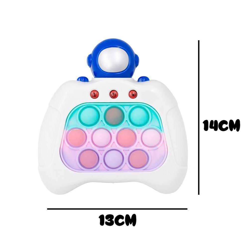 Brinquedo Pop It Eletrônico Mini Gamer Anti Stress Com Som Educativo Modelo Astronauta - 5
