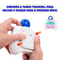 Brinquedo Pop It Eletrônico Mini Gamer Anti Stress Com Som Educativo Modelo Astronauta
