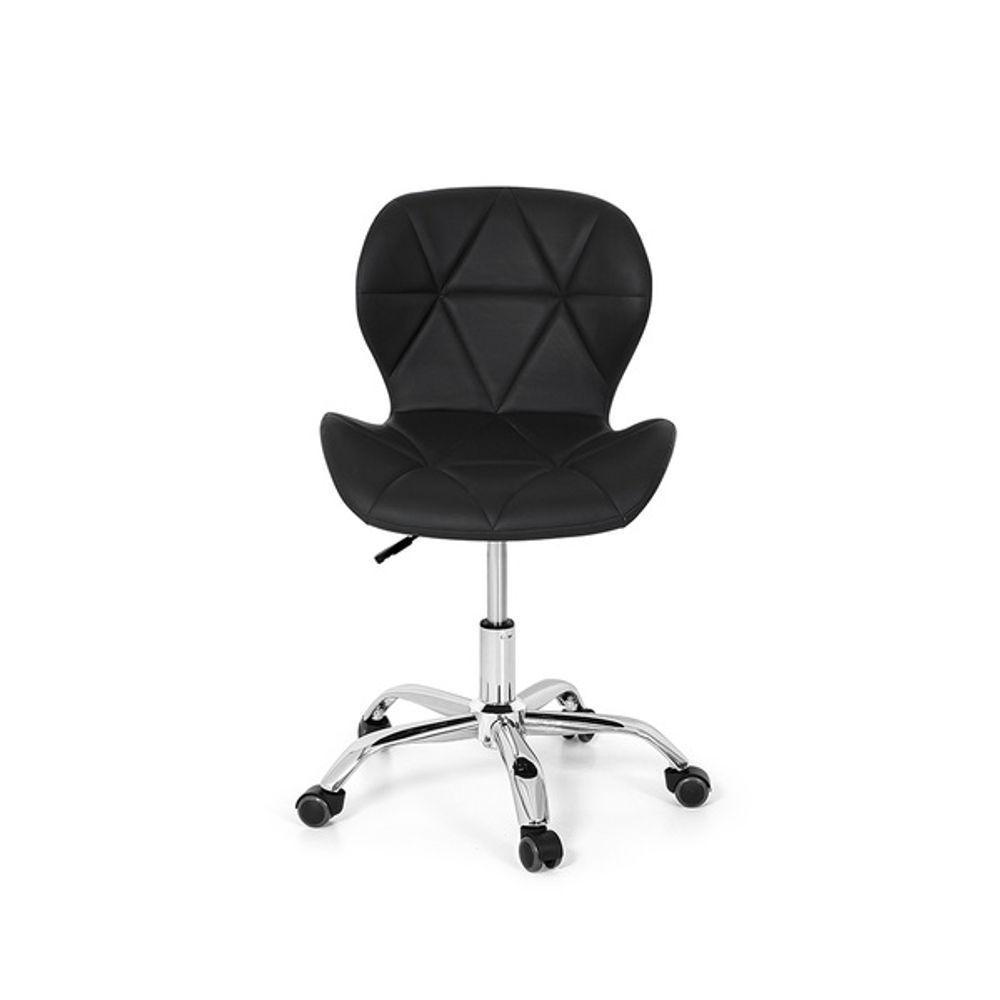 Conjunto 4 Cadeiras Office Eiffel Slim Giratória Ajustável Preta - 9