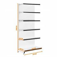 Gôndola Prateleira 6 Níveis 40x30 New Plus 2,00 Parede Continuação Pe Preto - Sa Gôndolas - 2