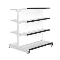 Gôndola Prateleira 4 Níveis 40x30 New Plus 1,40 Central Inicial Pe Preto - Sa Gôndolas - 1