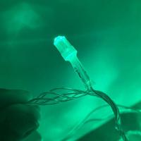 Cordão Com 100 Lampadas Super Led Pisca Pisca 10 Metros 8 Funções Fio Crystal Verde - 2