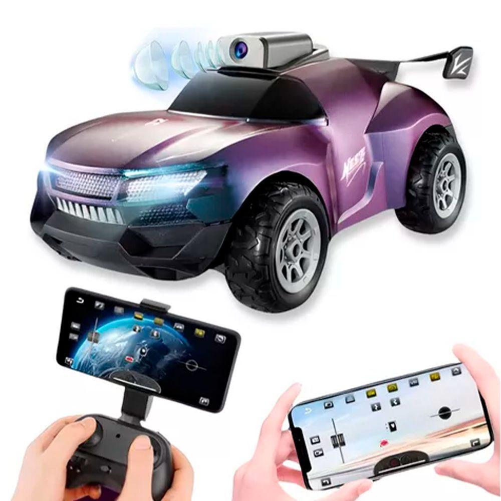 Carrinho Controle Remoto Com Câmera Wifi Carro Recarregavel Cor Gradiente - 3